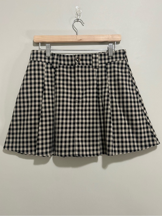 Dresses & Skirts - Gingham Pleated Mini Skirt